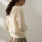 Sheep wool blend yak hair soft basic V-neck sweater | 3 color