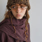 Lyocell-cotton scarf collar loose V-neck shirt | 3 color