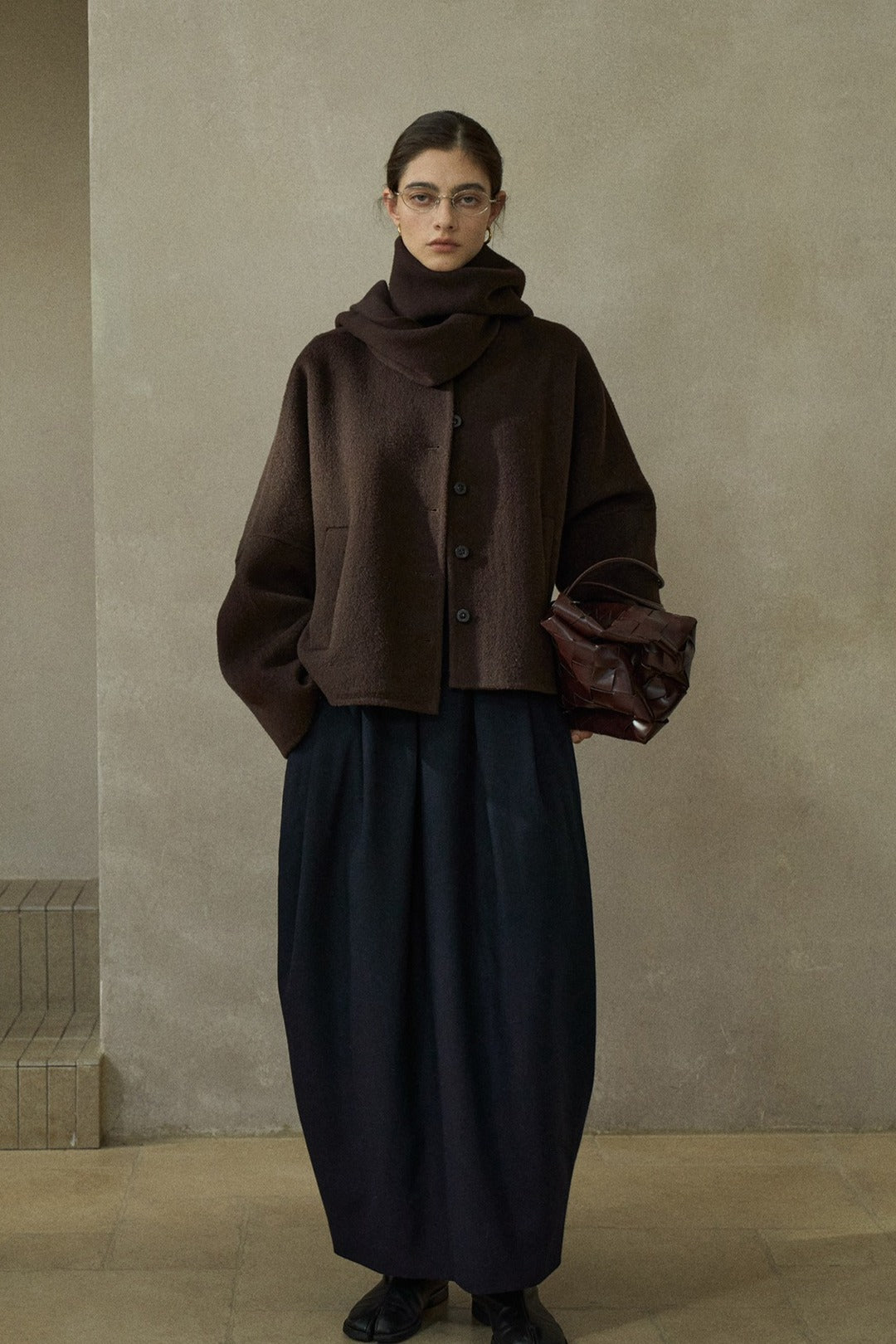 Bufanda acogedora 100% lana con bolsillo | 6 colores