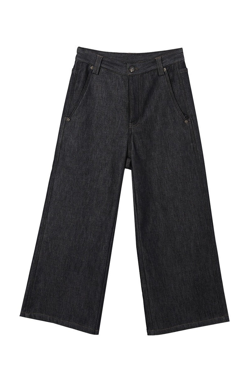 vaqueros rectos de mezcla de algodón con forro polar