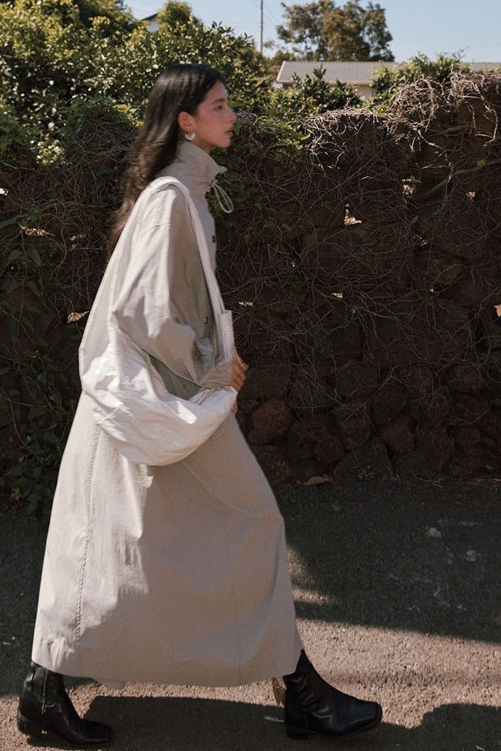 Cotton-nylon lightweight trench | 3 color