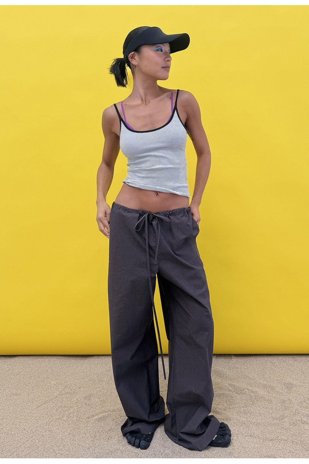 Cotton straight-leg pants | 4 color