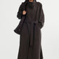 Minimalist style drape trench coat | 2 color