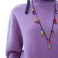Wool blend high neck sweater | 4 color