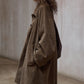Cotton blend relaxed-fit corduroy coat | 2 color