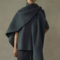 100% wool oversized soft and flush shawl | 4 color