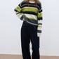 Wool blend loose and soft striped sweater | 3 color
