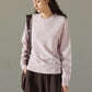 Comfortable 100% wool fun contrasting knitted sweater | 4 color