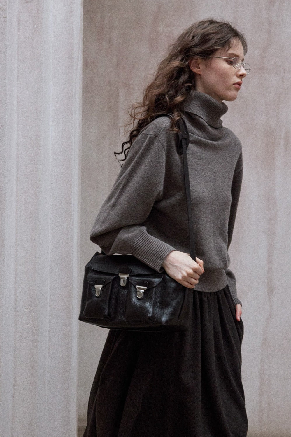 100% wool high neck soft sweater | 3 color