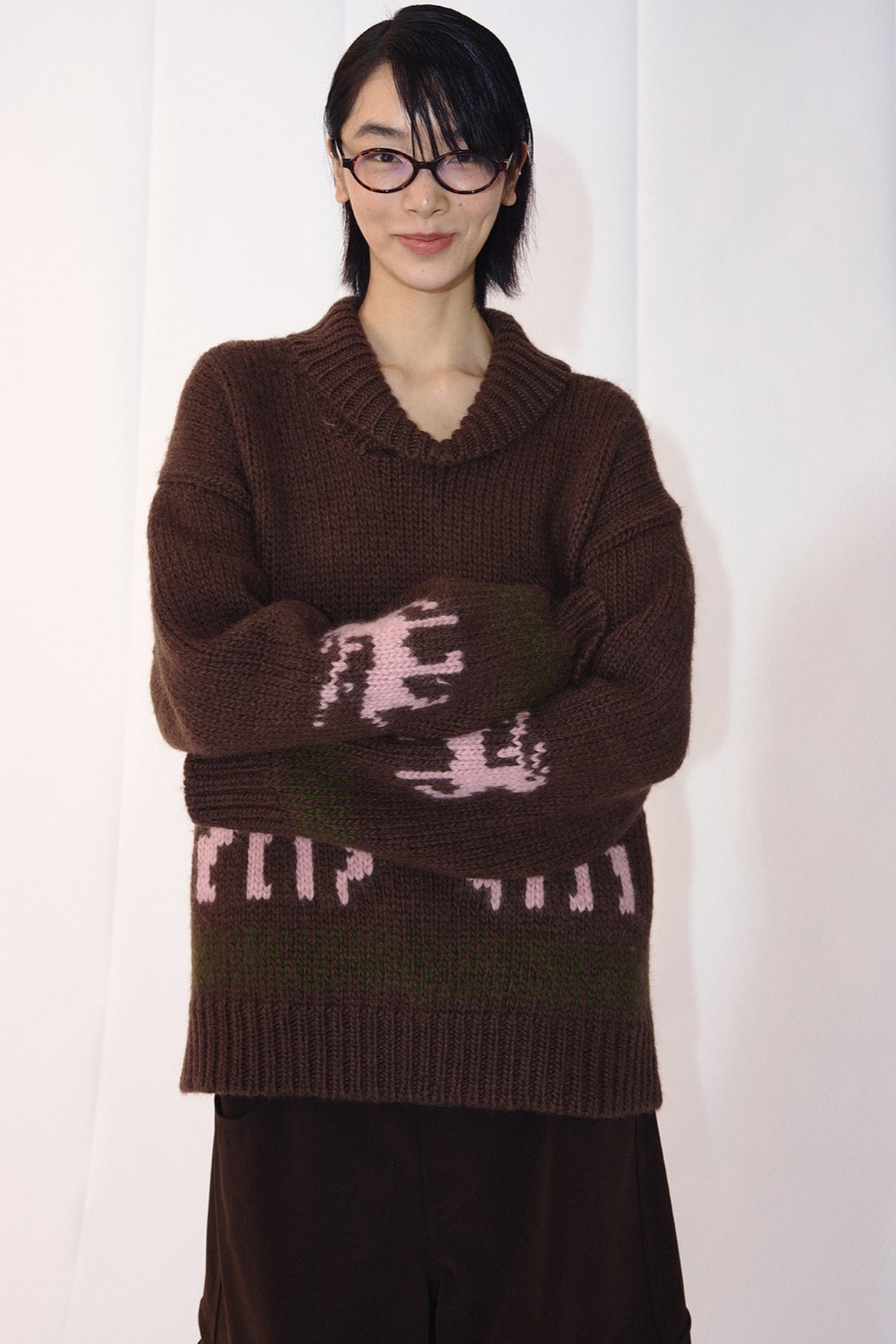 100% sheep wool Christmas jacquard sweater | 2 color