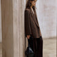 100% wool structured minimalist design jacket | 2 color