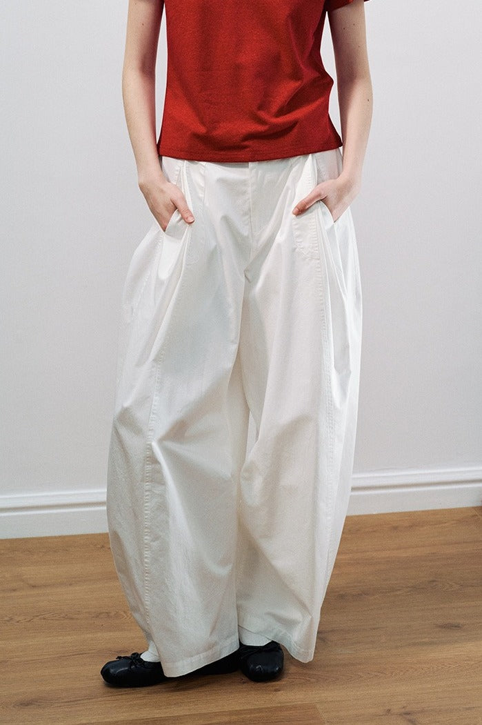 Pantalones holgados 100% algodón con forma de capullo | 5 colores