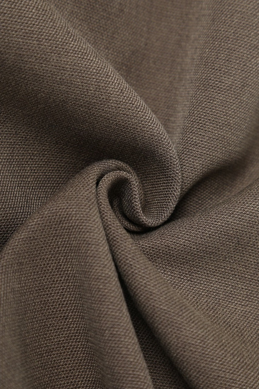 Relaxed fit stand collar silhouette trench coat