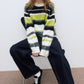 Wool blend loose and soft striped sweater | 3 color