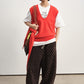 Relaxed-fit banana shape fleece pants | 3 color