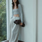 Cotton blend pleated waist casual wide leg pants | 3 color