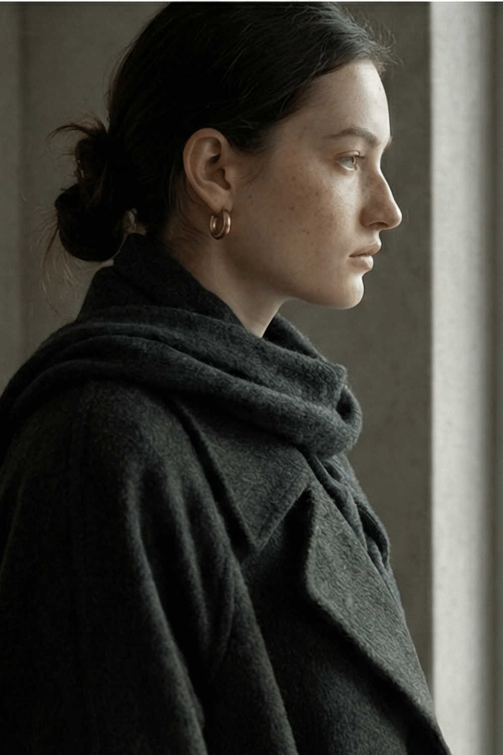 Classic 100% wool double-faced waist-cinched coat | 2 color