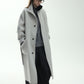 100% wool double-sided fabric sleek overcoat