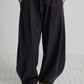 Relaxed balloon silhouette wide leg pants | 4 color