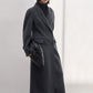 100% wool straight waisted silhouette versatile coat | 5 color