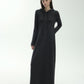 Cotton blend fleece long hoodie dress | 3 color