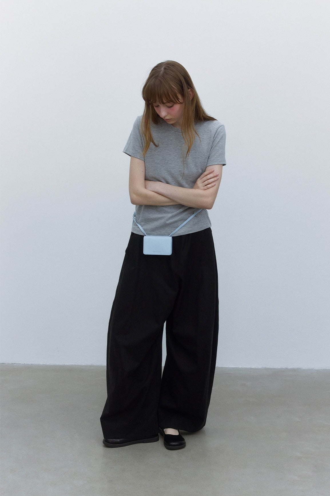 Lyocell-cotton lantern shape relaxed-fit pants | 6 color