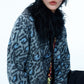 Alpaca blend leopard print cardigan | 2 color