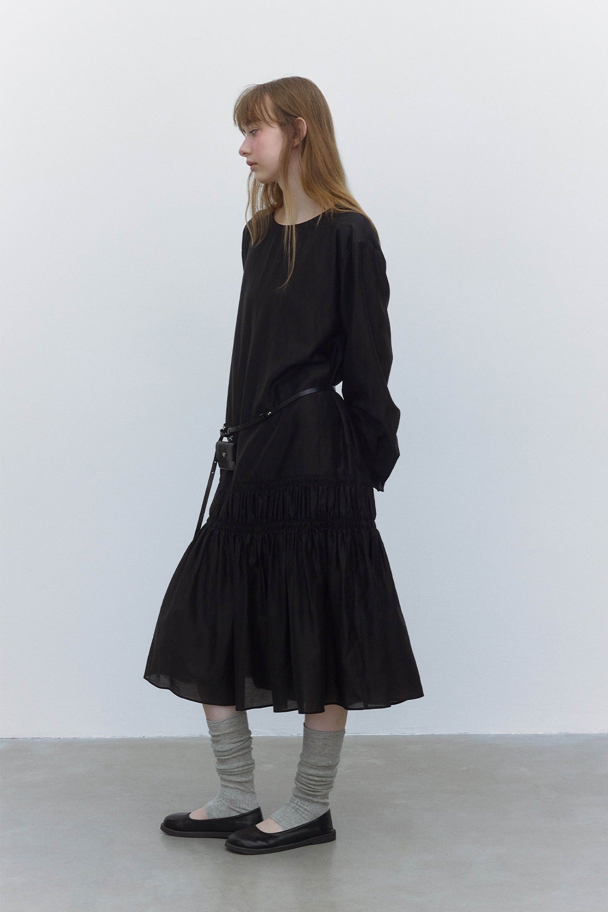 Lyocell blend feather-light softness flowing dress | 2 color