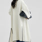 Wool-cashmere-silk large lapel overcoat