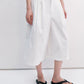 Cotton blend relaxed fit 7/8 pants | 4 color