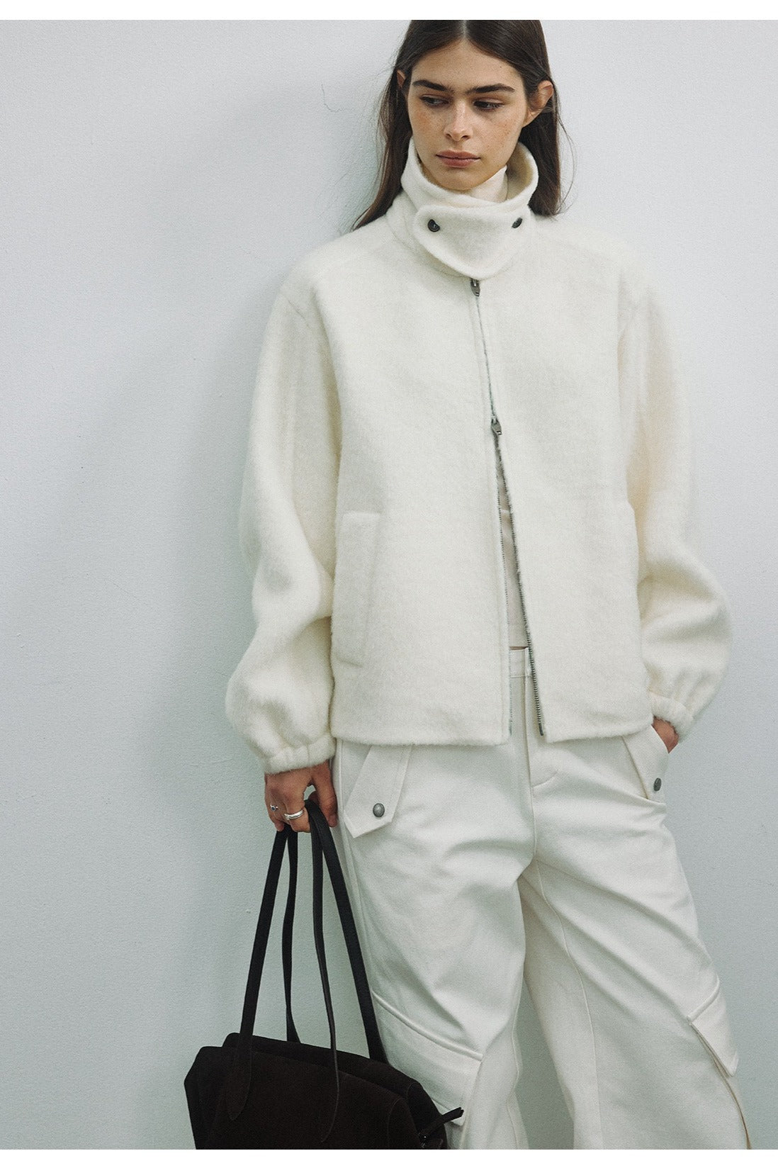 Elegant wool-blend jacket | 3 color