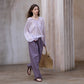 Viscose blend lightweight sheer U-neck T-shirt | 4 color