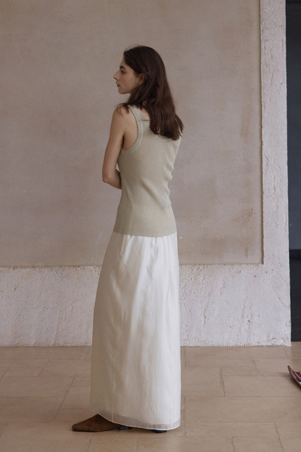 Viscose blend gentle skirt | 4 color