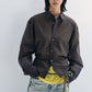 Cotton blend lightweight semi-sheer adjustable shirt | 2 color