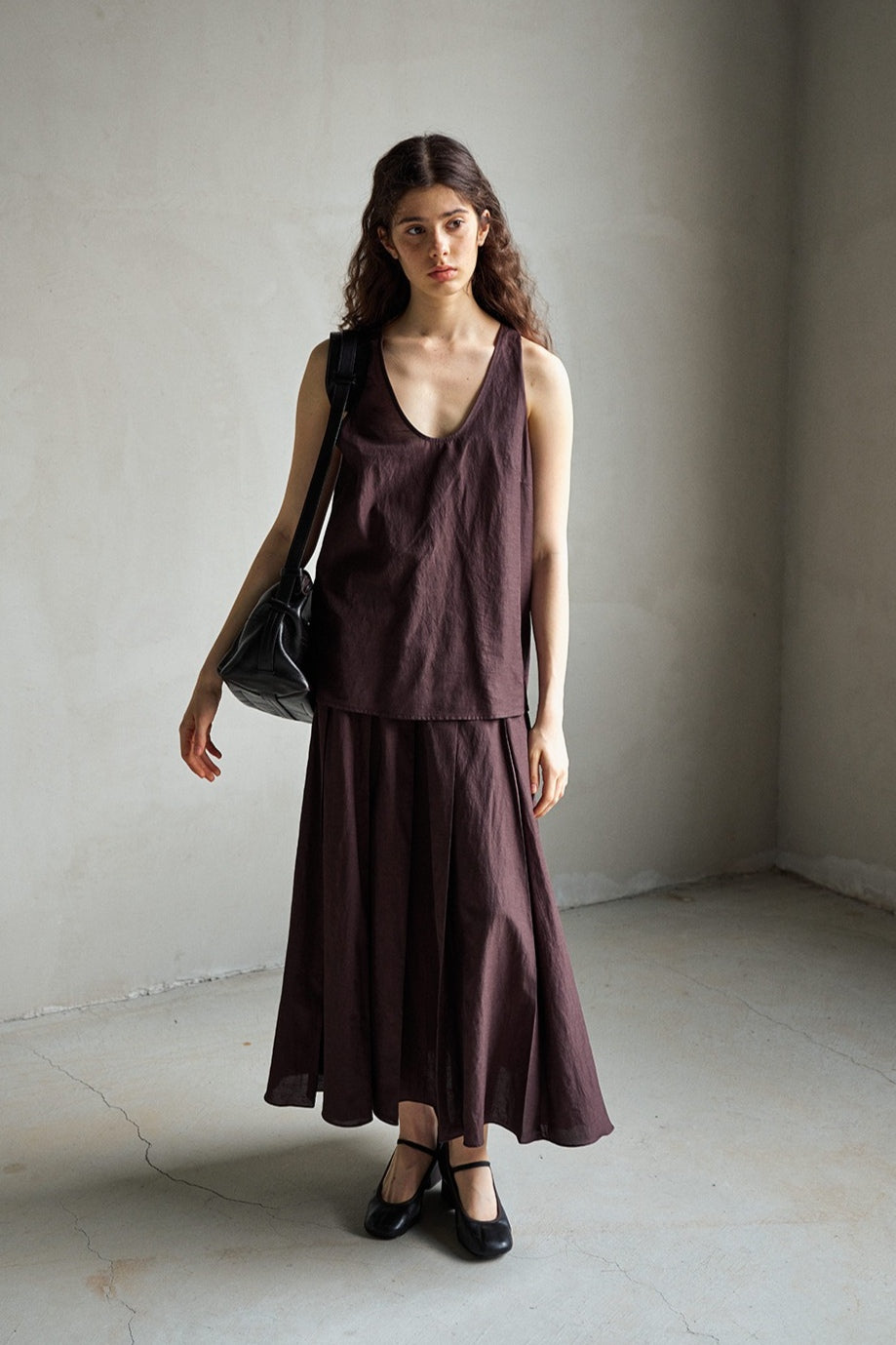 Top dos nu en viscose, coton et lin | 3 couleurs