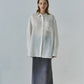 Acetate linen loose fitting straight shirt | 3 color