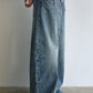 100% washed cotton curved silhouette jeans | 3 color