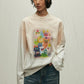 100% cotton playful graffiti print T-shirt