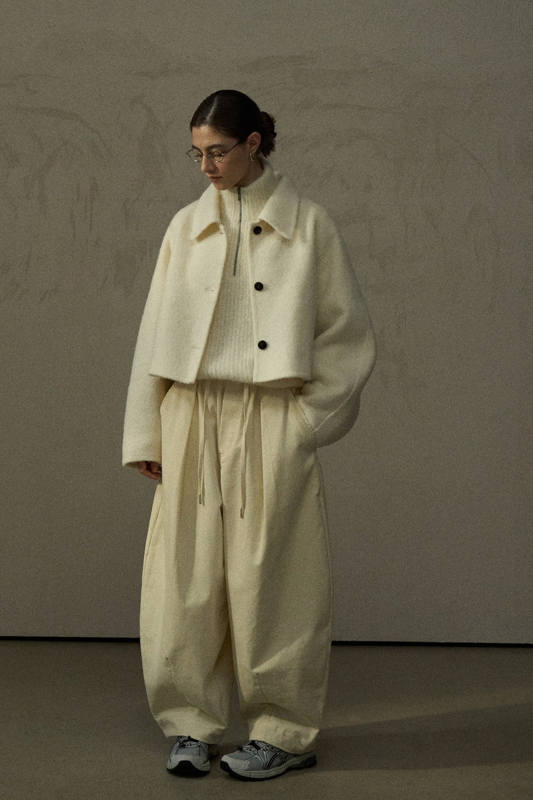 Pantalones de pana de pernera extra ancha de mezcla de algodón | 4 colores