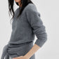 Wool blend soft and cozy long hair sweater | 4 color