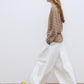 100% cotton lantern shape relaxed-fit pants | 4 color