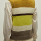 Wool blend fitted color-block striped vest | 3 color