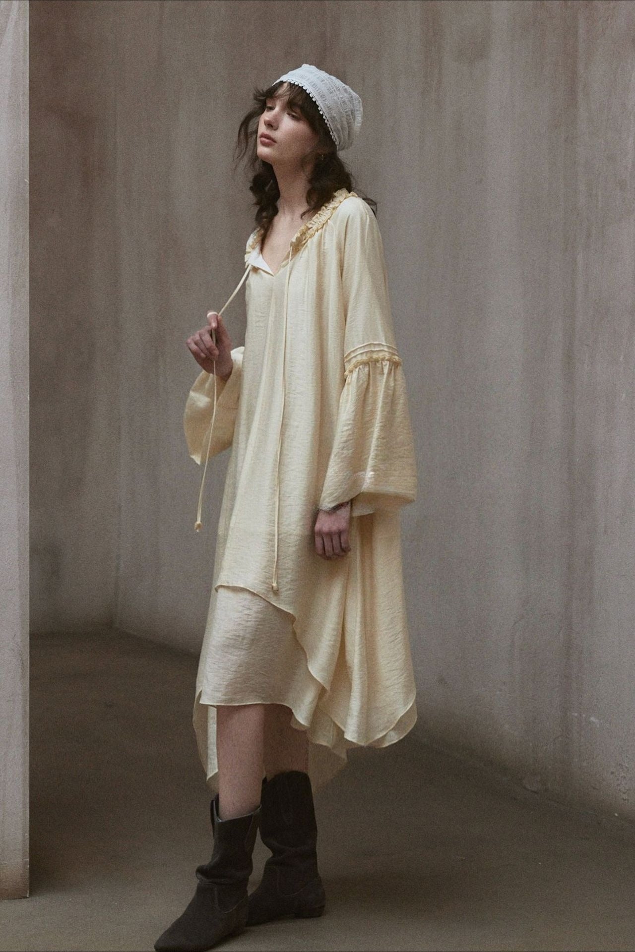 Robe bohème à volants Wander | Bicolore
