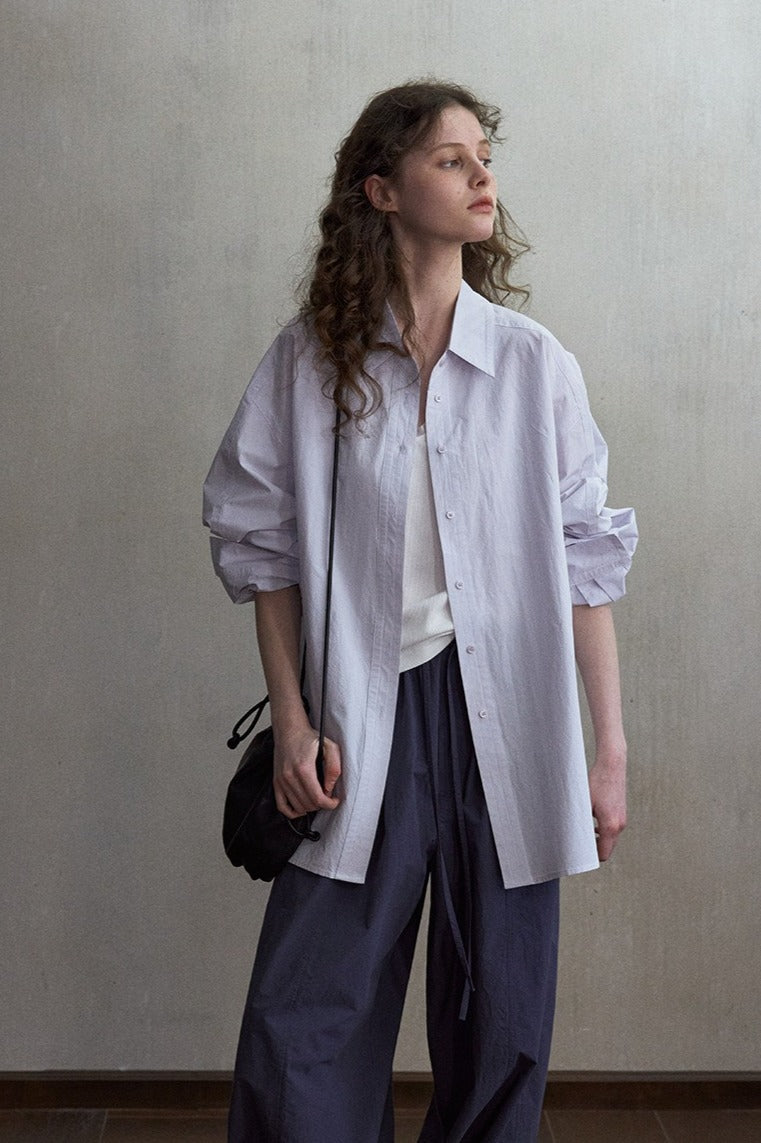 Ohmi Bleach | 100% cotton subtle texture shirt | 5 color