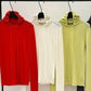 Wool blend rib hoodie slim knitwear | 5 color