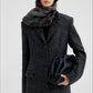 Wool blend tailored waist silhouetted blazer jacket | 2 color