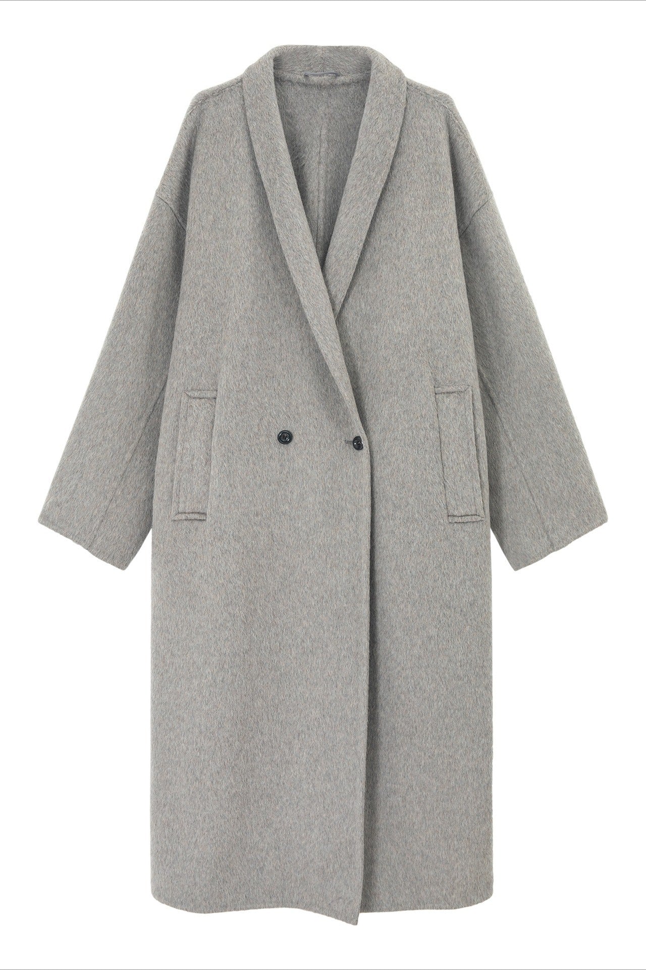 100% wool languid robe style double-faced overcoat | 5 color
