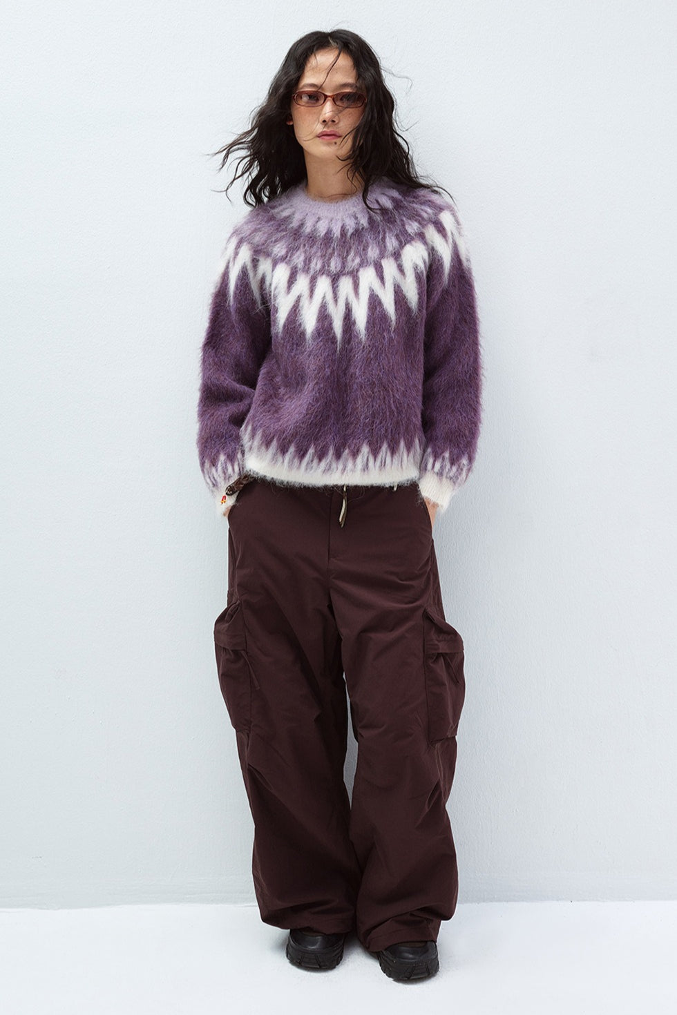 Alpaca wool blend vintage pullover sweater | 3 color