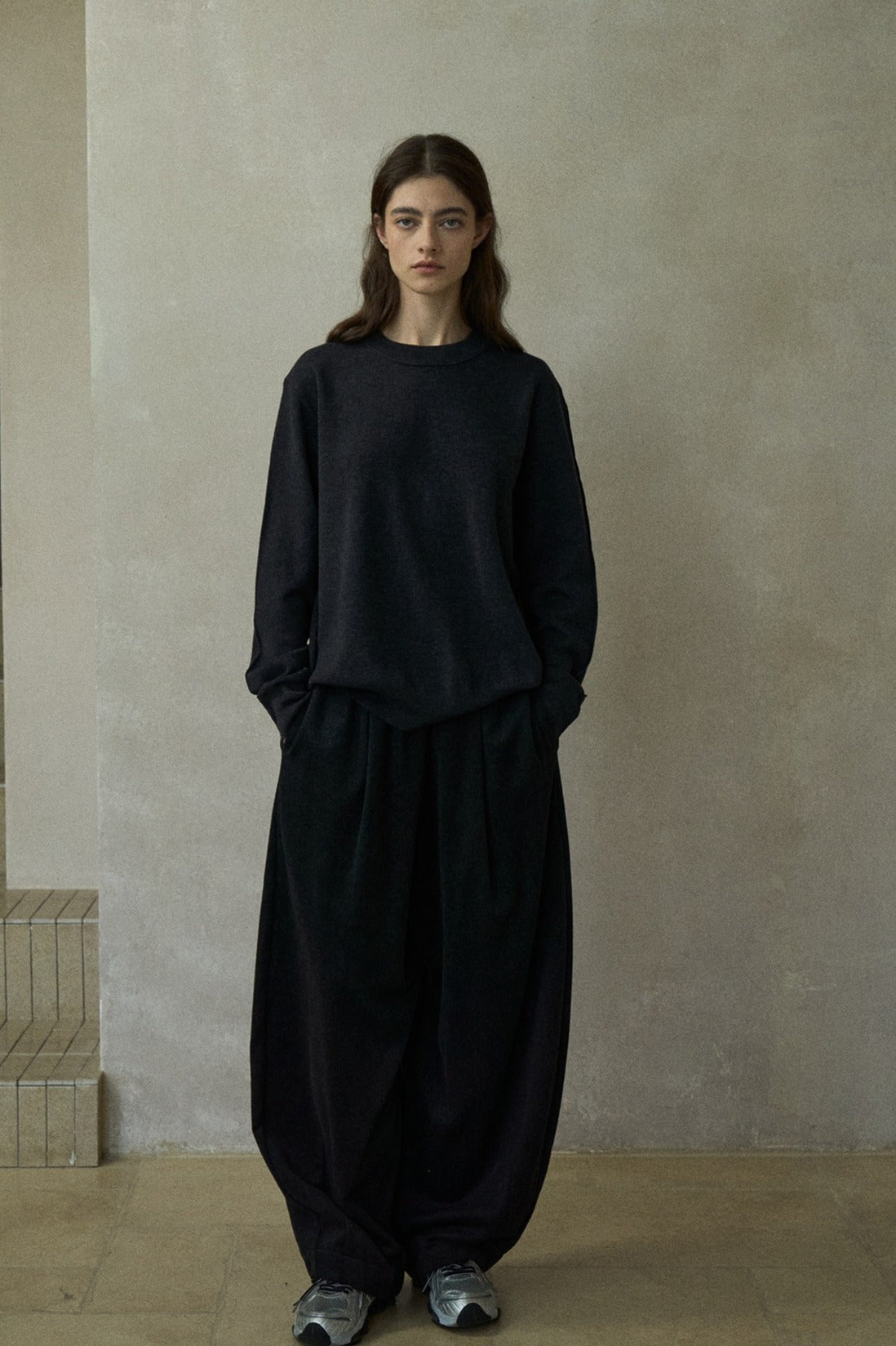 Wool blend classic round neck sweater | 6 color