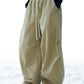 Cotton blend loose-fit fleece pants | 4 color